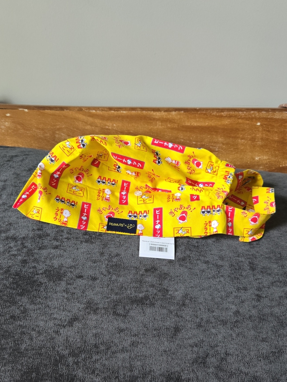 Dr Woof x Peanuts Scrub Cap NWT